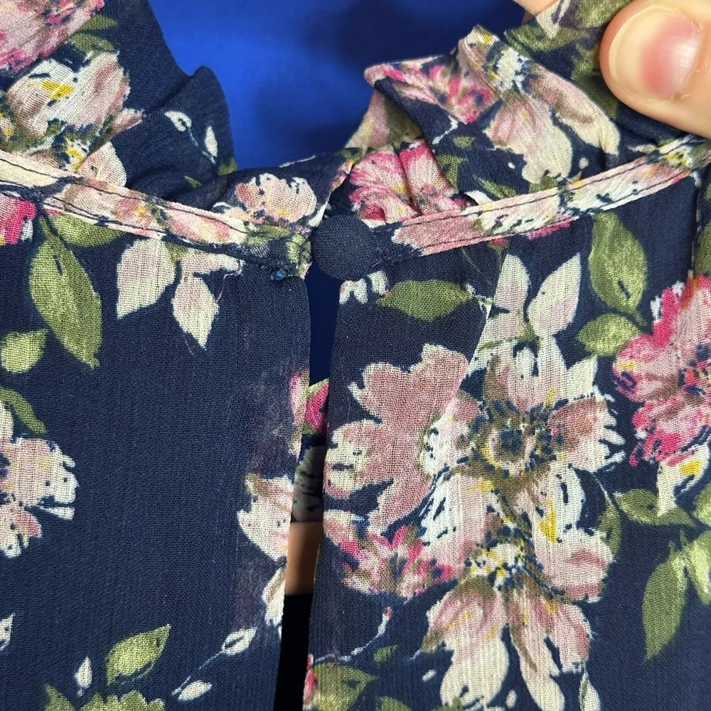 💜 Anthropologie | Ali & Jay Floral Sleeveless Wide Leg Jumpsuit (S) - Picture 9 of 11